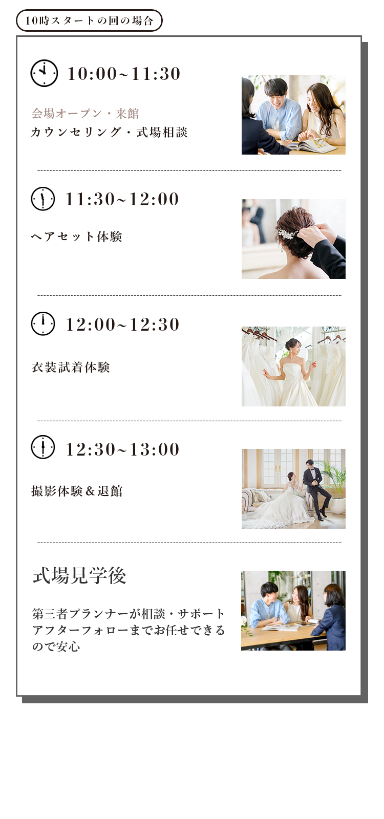 タイムスケジュール