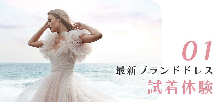 最新ブランドドレス試着体験